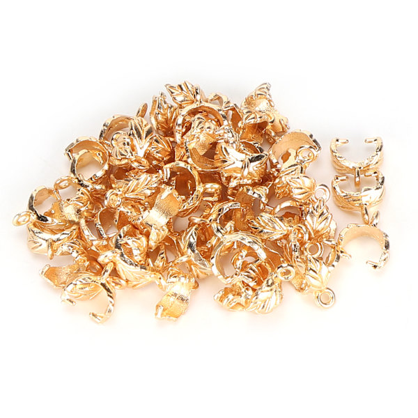 60 stk Hårfletningsclips Manchetter Legering Bladform DIY Hårspoler Clips Hårtilbehør