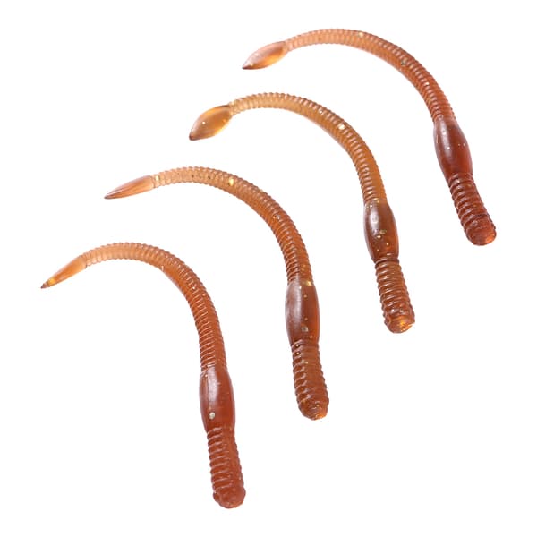 50 stk. 77 mm ormeform bløde lokkemad livagtige agn ormehale fiskegrej