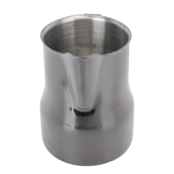 Melkeskummer 450ML 304 Rustfritt Stål Skumkopp Dryppfri Kaffe Dampende Melkeskummer Titan Svart