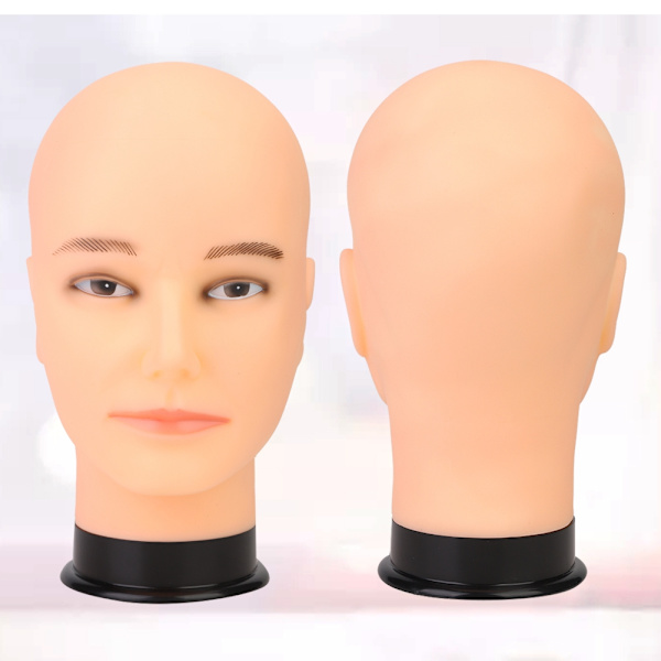 Professionell manlig skyltdocka Head Hat Display Peruk Training Practice Model Head