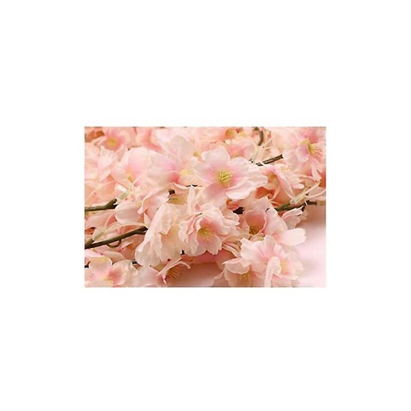 2 Pakke Rayon Kirsebærblomstkrans Hagedekorasjoner (Rosa)
