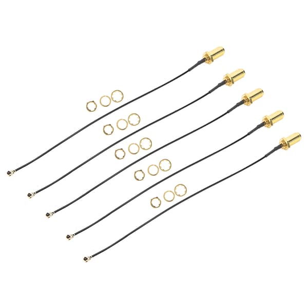 SMA til uFL/u.FL/IPEX/IPEX RF hun-adapter forbindelseskabel messing Walkie-Talkie antenne 20cm