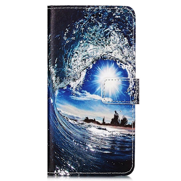 Til Samsung Galaxy A54 5g PU Læder Wallet Stand Telefon Cover Fuld Dækning Indre TPU Cover Zekai WaveandSun