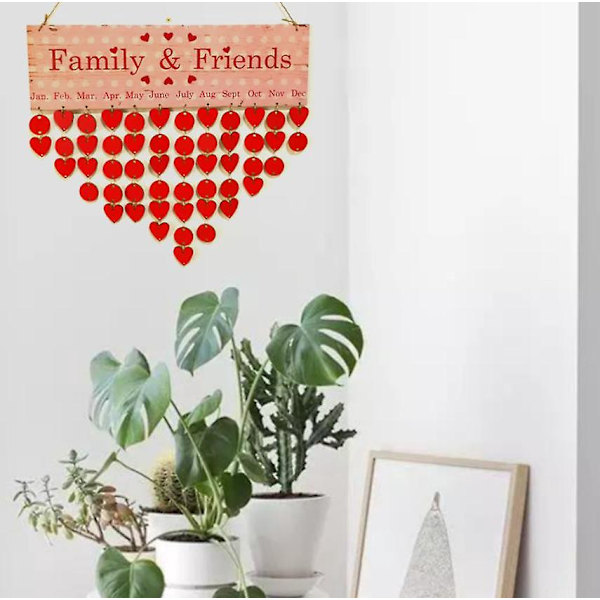 Puinen Kalenteri DIY Kotiseinän Koriste Muistutuslauta Paksu Organisaatiosuunnittelija