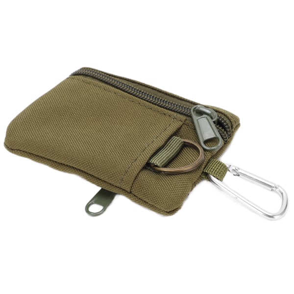 Outdoor EDC Molle Pouch Lompakko Mini Kannettava Case EDC Pussilaukku Kolikkokukkaro karabiininvihreällä