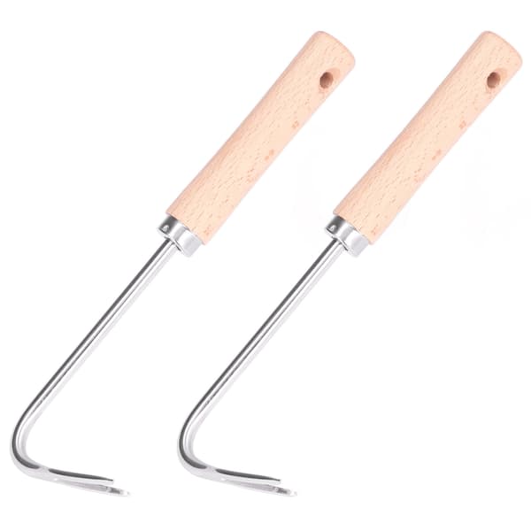 2 stk. hageugrasfjerner Lett Effektiv Arbeidsbesparende Ergonomisk Design Små Kompakte Graveredskaper