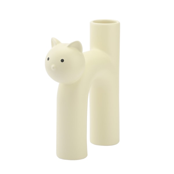 Katteformet vase - Stilig hjemmeinnredning for stue eller skrivebord