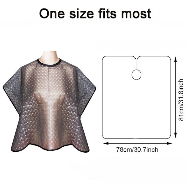 TPU Frisörkappe Anti Static Haircut Sjal Återanvändbar hårfärgning Cape