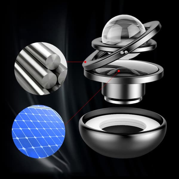 Bilparfumevedhæng Galaxy Design Langvarig Duft Solenergi Roterende Bil Aromaterapi Diffuser til GaverGalactics