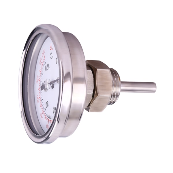 Rustfritt stål 0℃-120℃ BBQ Grill Røyktermometer Temperaturmåler Tester Monitor