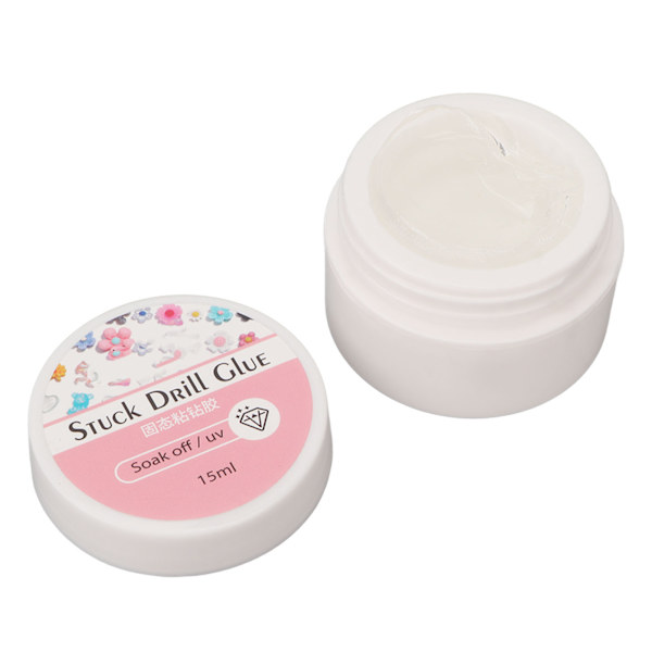 5 stk Nail Art Stuck Drill Lim Super Sticky Adhesive Gel Skjønnhetsverktøy Tilbehør 15ml