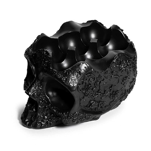 Hodeskalle Eggeholder Stativ Halloween Skjelett Egg Oppbevaring Organizer Gotisk Kjøkken Egg Keeper Display Rack Holder 6 Egg -CHN