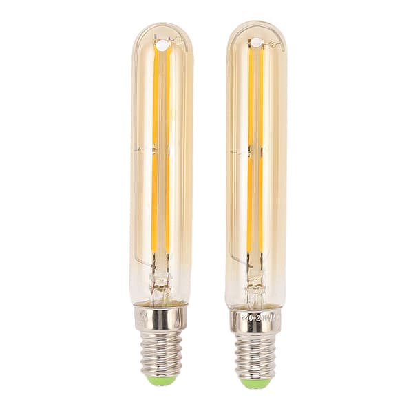 2 stk. LED-rørpære 4W E14 2300K rørformede lyspærer T20x120 220-240V til belysning