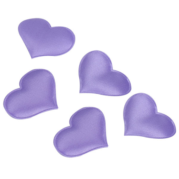 DIY håndlaget hjerteformet bryllup Valentines dekorasjon Jubileumsfest rekvisita (3,2 cm lilla 500 stk pose)