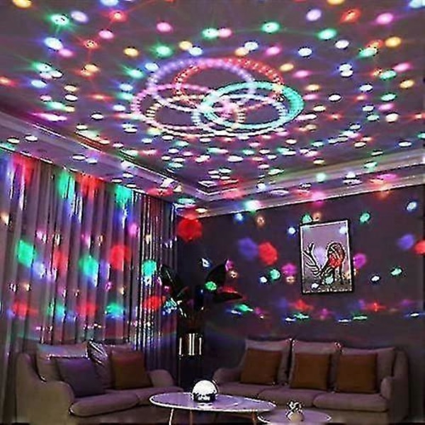 2025 Egnet Diskokule Diskolys Party Diskolys Projektor Led Party Lampe Diskolampe Med Fjernkontroll For