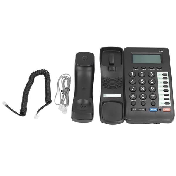 C199 Hemtelefon med sladd Kontorstelefon Fast telefon Stöder röstmeddelande för uppringare Tystnadsfunktion