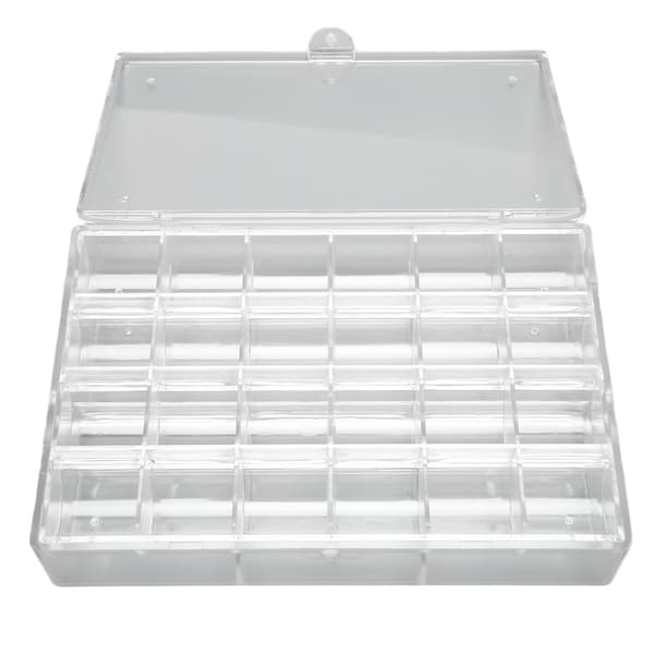 Øreringeholder Organizer Transparent Akryl 30 Rum Bærbar Stabelbar Øreringe Organizer Boks L