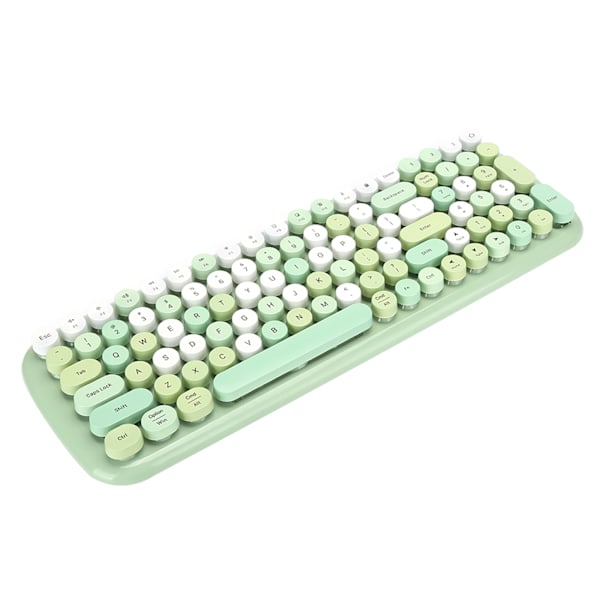 MultiDevice Keyboard for Bluetooth 5.1 Trådløst tastatur for bærbar mobiltelefon-nettbrett (grønn)