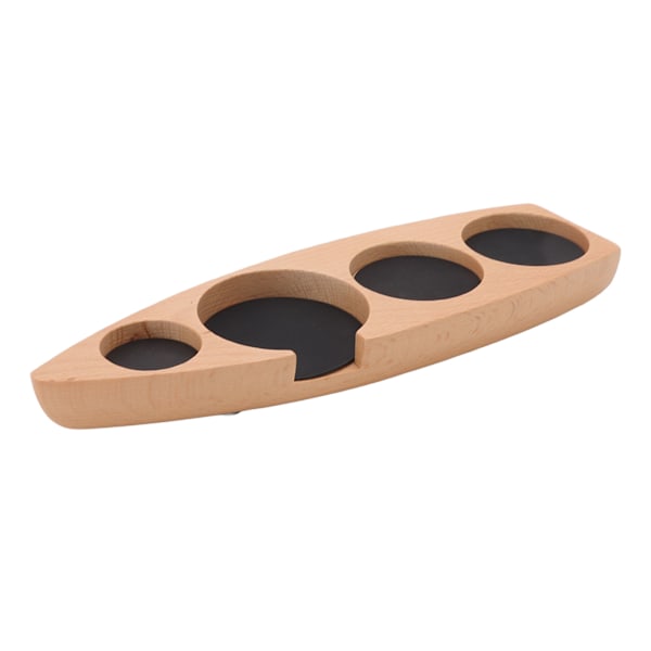 Træ Tamper Holder Kaffemaskine Tamper Måtte Stativ Kaffemaskine Support Opbevaring Base Bøg Stor til 58mm/2.3in