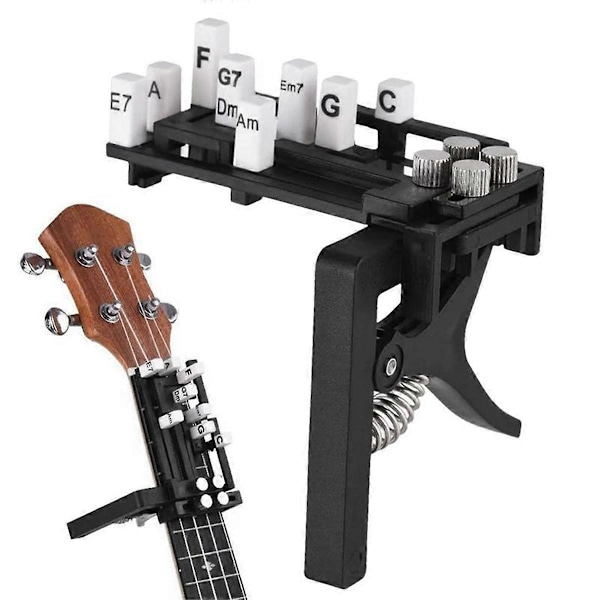 Gitarrinlärningshjälpmedel Gitarrackordpressare Ukulele Ackordtränare