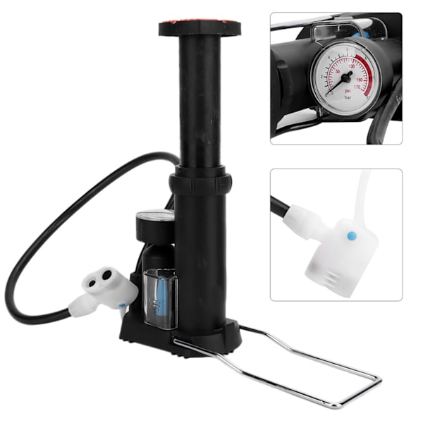 Mini bärbar högtrycks golvpump för cykel mountainbike