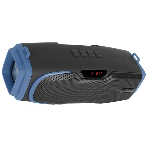 Bluetooth-högtalare med hög volym, bärbar tung bas, musikspelare med display och mikrofon, blå