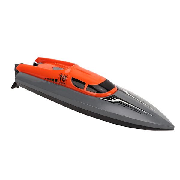 Fjärrstyrd båt 2,4 GHz Dubbelmotor Racingbåt Vattenleksak Vattentät ABS RC Speedbåt för pool flod