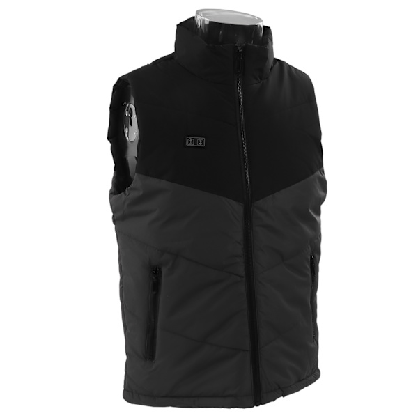 Elektrisk oppvarmet vest 11 oppvarmingssoner 3 moduser glidelåslomme Høy sikkerhet Lett oppvarmet vest for menn kvinner utendørs 2XL(171 til 182lb)