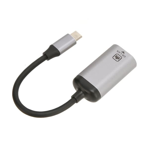 USB C til RJ45-adapter 1000 Mbps højhastigheds Plug and Play metalskal LAN til USB C-adapter til bærbar computer tablet telefon