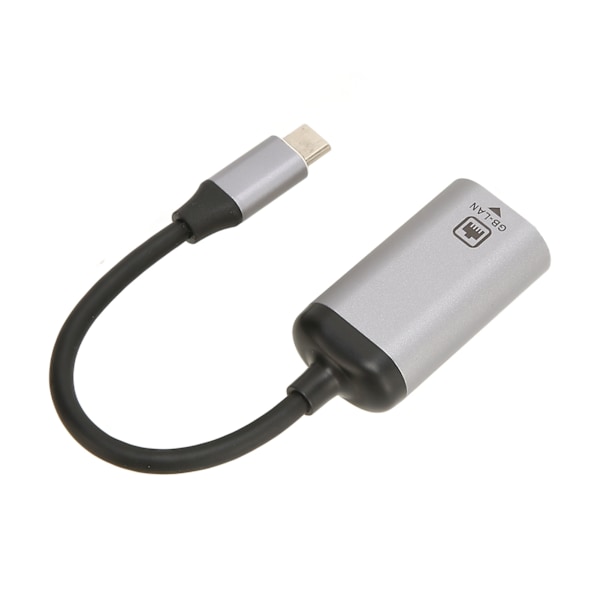 USB C til RJ45 Adapter 1000 Mbps Høyhastighets Plug and Play Metallskall LAN til USB C Adapter for Bærbar PC Tablet Telefon