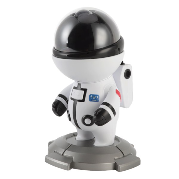 Tähti LED-yövalo projektori USB-astronautti tähtiprojektori lamppu RGB-ympäristön projektiovalo Lasten syntymäpäivälahja Valkoinen