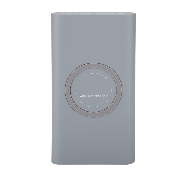 QI 3-in-1 langaton laturi Power Bank Nopea lataus Qi-matkapuhelinlaturi (harmaa)
