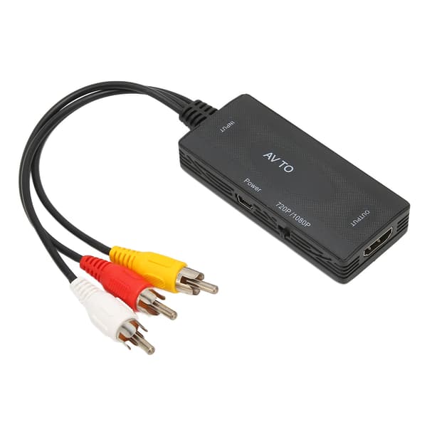 HD Video Converter Box RCA og AV og Composite til HD Multimedia Interface Video Lydkonverteringsadapter