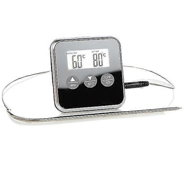 Digitalt Display C/f Mat Termometer Probe Timer Meter Magnet Matlaging Mat Hjem Baking Bbq Vin Termometer