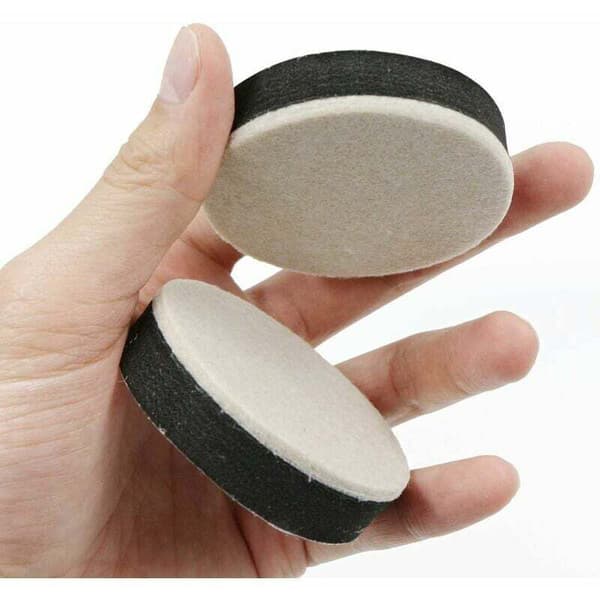 Furniture Risers Table Legs 4pcs Diameter: 63.5 mm Height: 16.5 mm Bed Risers are Stackable for Extra Height Quiet and Durable Black