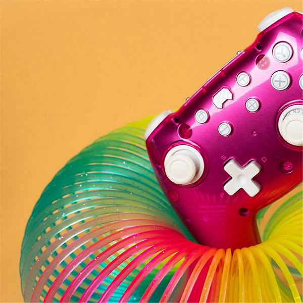 For PB CRUSH Gamepad Ekstern Magnetisk Veske, Rose Rød