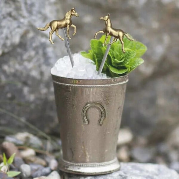 Kentucky Derby drinkrører, drinkrørepinne er gjenbrukbar! FF I ZD W 3 hester