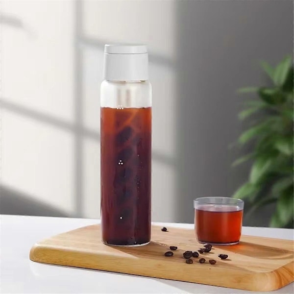 Koldbrygget kaffemaskine med frostet glas, indbygget filter som vist51