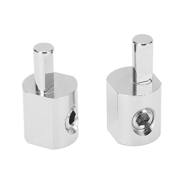 2 stk. Amp Input Reducer Adapter 1/0 Gauge til 4 Gauge Nikkelbelagt 6061 Aluminium til Biler Både