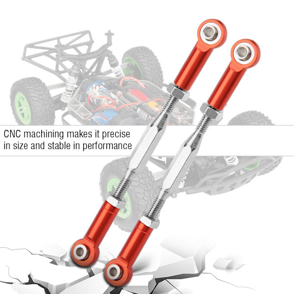 Styrstång i aluminiumlegering för Traxxas Slash 1/10 skala RC-bil (röd)