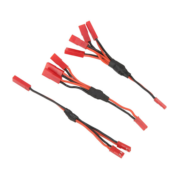 Rød JST Y Parallel Adapter Harness Sæt Enkel Installation JST Stik Splitter Y Kabel til Traxxas