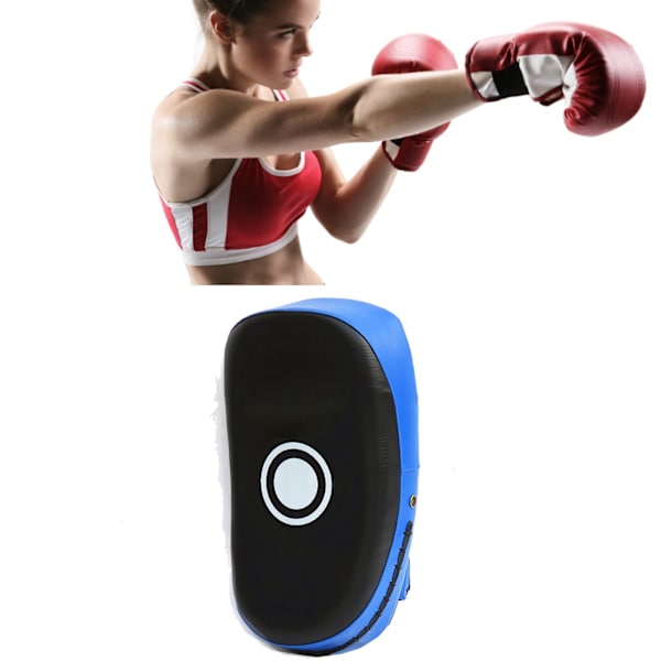 Professionel boksning Kick Punch Pad Muay Thai Fod- og Albuemål Rivefast fortykkelse træningsmål til Kickboxing Blue Stripe