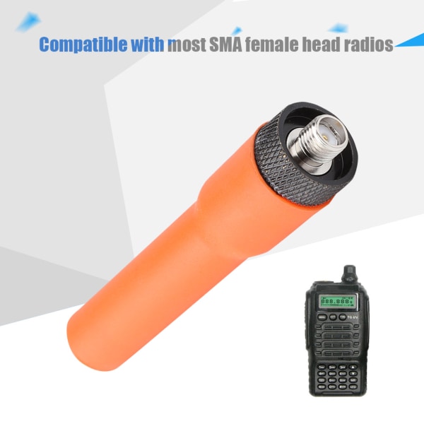 Orange BNC SF-20 SMA Soft Band Mobile Radio Kort antenne til Radio Walkie Talkie