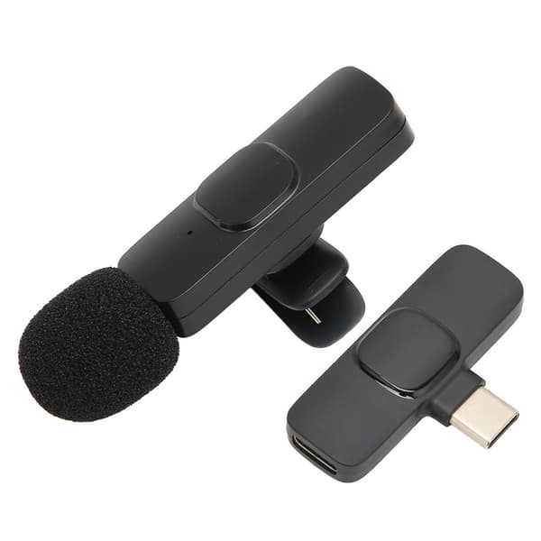 Trådlös Lavalier-mikrofon Stöder En Drar En Plug and Play Brusreducering Mini Slagmygga för Livesändning K9 Typ C
