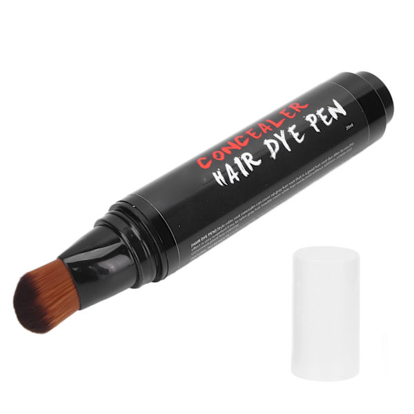 Hårfärgspenna för hårrötter, engångsanvändning, bärbar, snabb touch-up, 20ml Brun