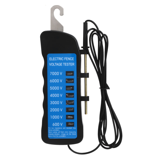 Elektrisk gjerdetester Multilysspenningsdeteksjon bærbar for gårdsforsyningsgjerder ABS 7000V