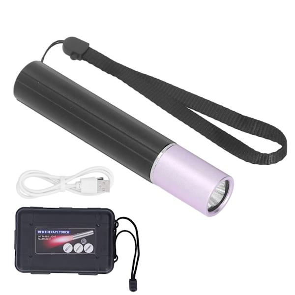 Rødt lys terapi lommelygte 630nm 660nm 850nm håndholdt led smertelindring rød lys terapi lommelygte