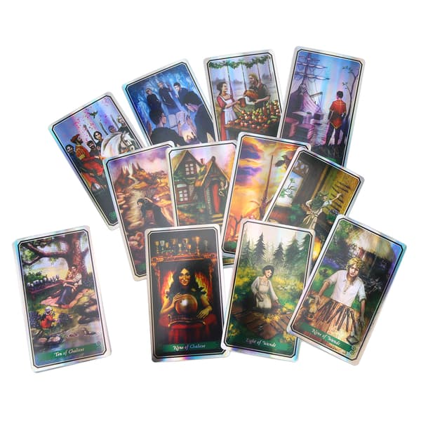 78st Tarotkortlek Engelska Ödesdivination Spådom Spelkort för Familj Vänner Fest