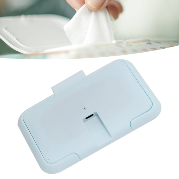 USB våtservettvärmare konstant temperatur bärbar baby våtservettvärmare för hushåll bil utomhus blå