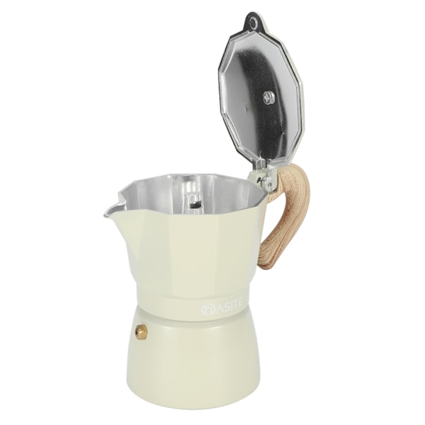 Åttakantig aluminiumkaffekanna Vattenkokare Kaffebryggare Mokakanna för hemkafé svag gul150ml